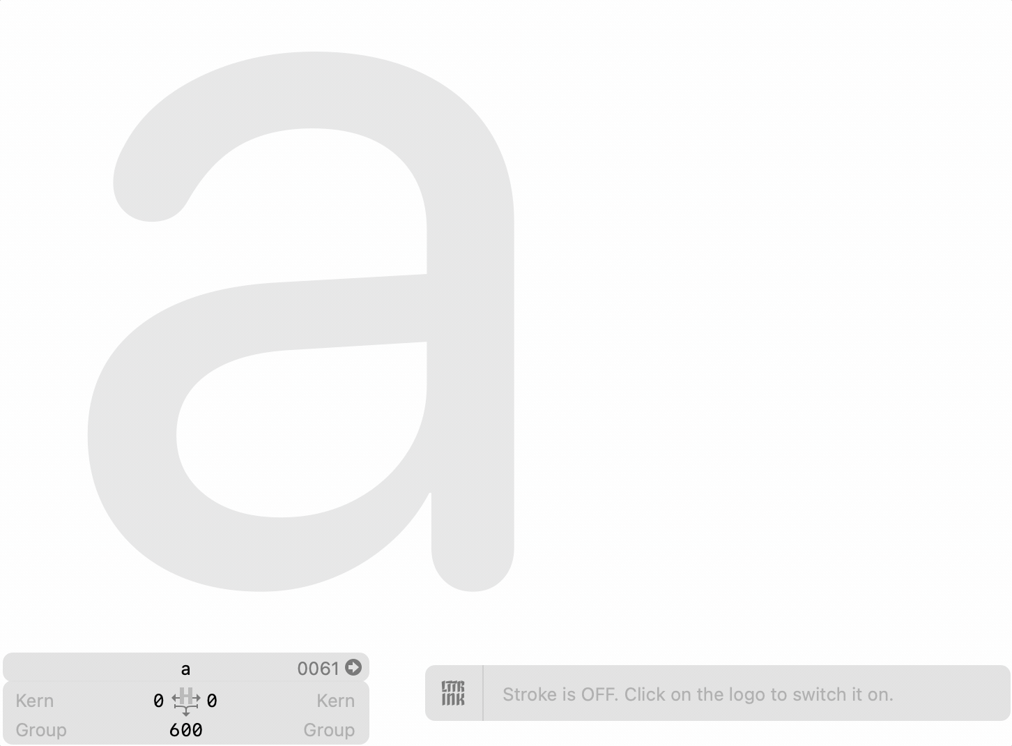 How to turn LTTR/INK strokes on.